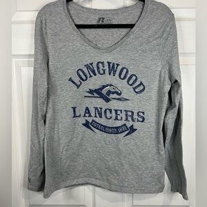 Russell Women’s Longwood University shirt - Gray - Size Large (12/14)